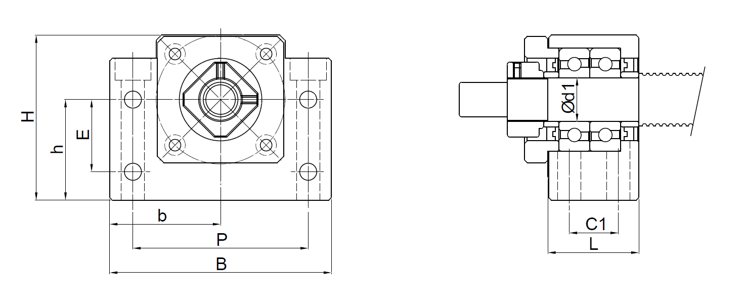 Ball Screw Support Unit - GBK Series