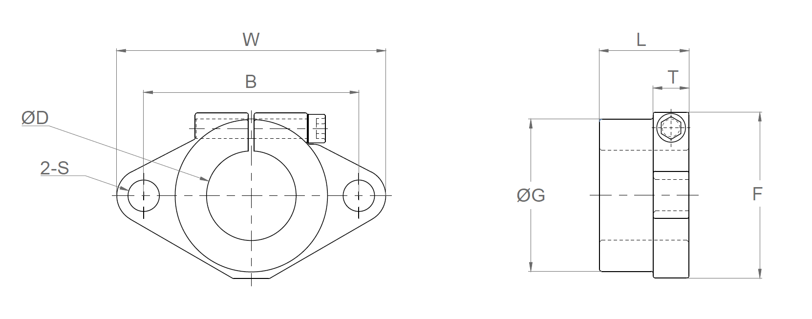 LM Shaft Support - GSHF Series